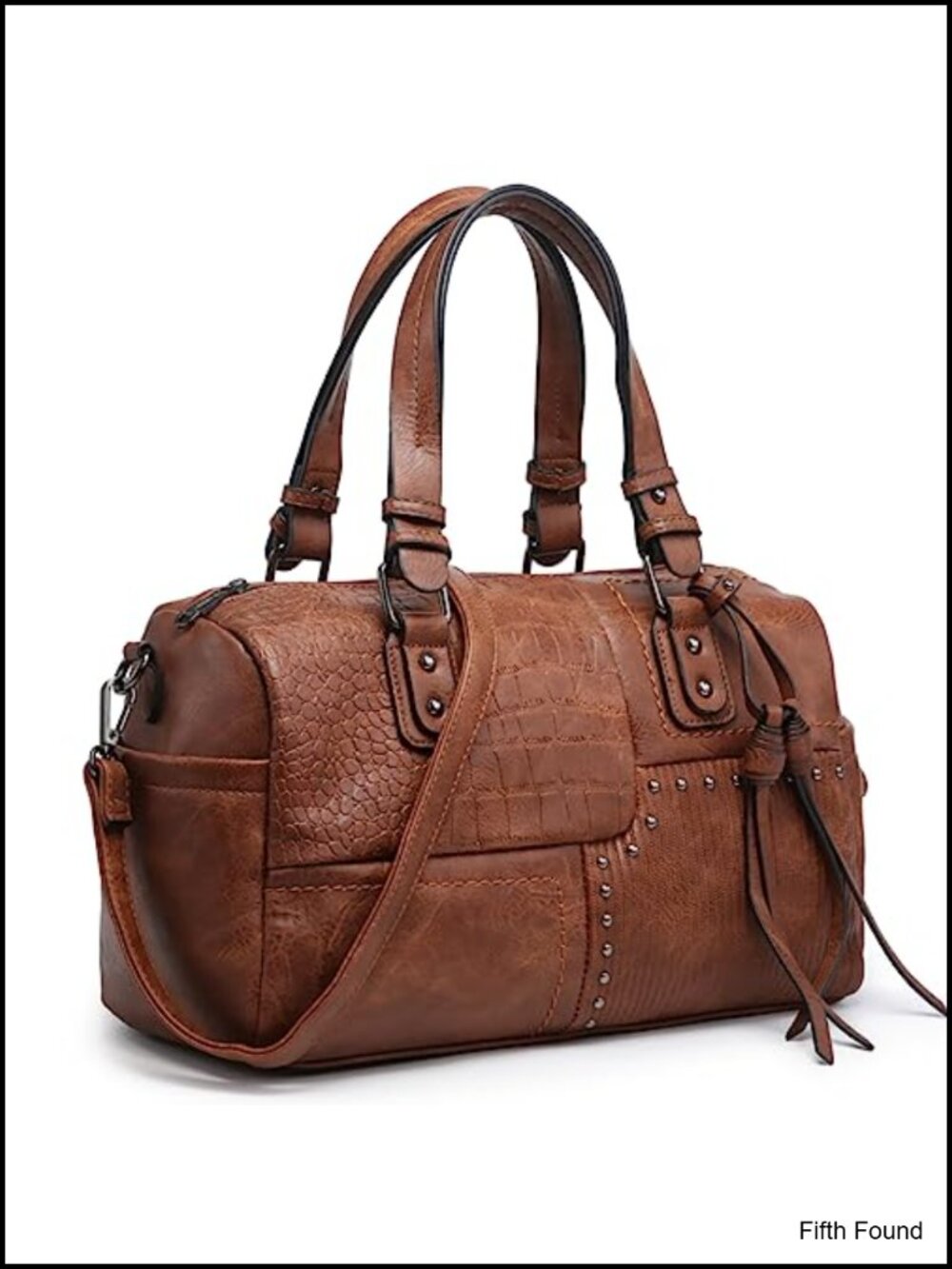 Vegan Leather Barrel Bag Large Hobo Top Handle Work Tote Satchel Shoulder Purse
